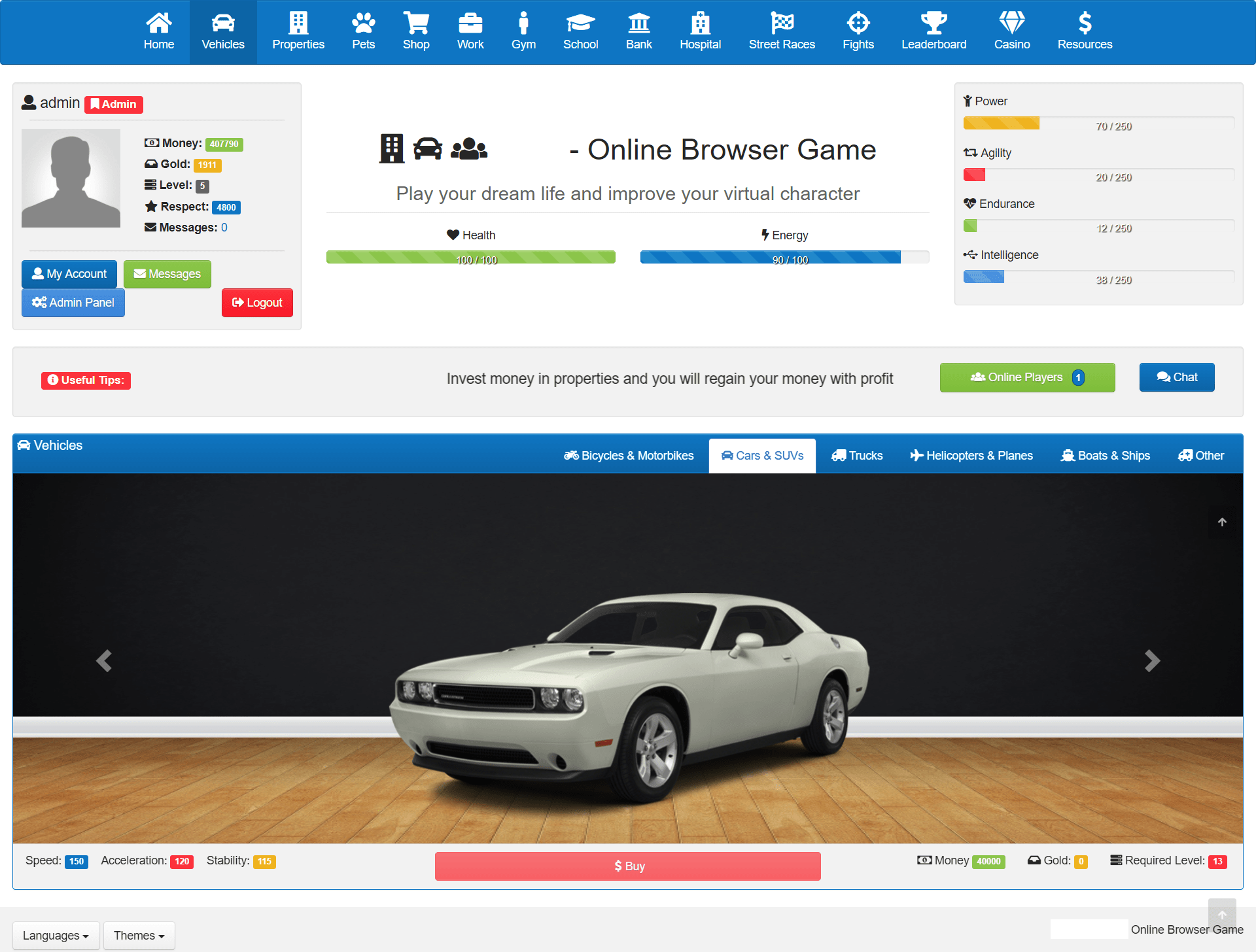 fScraper online roleplaying game